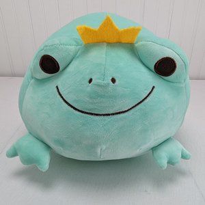 Cazoyee Green Frog Prince Plush Pillow Stuffed Animal Super Soft 8" Security Toy